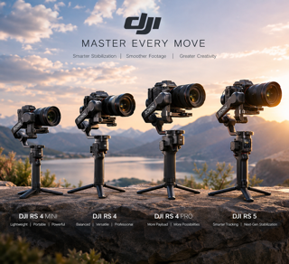 چرا استفاده از گیمبال برای دوربین‌های میرورلس ضروری است؟ بررسی DJI RS 4 Mini، RS 4، RS 4 Pro و RS 5