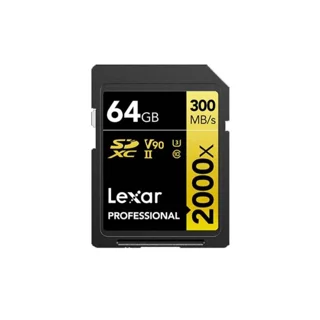 کارت حافظه لکسار Lexar 64GB Professional 2000x UHS-II SDXC Memory Card