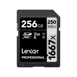 کارت حافظه Lexar 256GB Professional 1667x UHS II SDXC