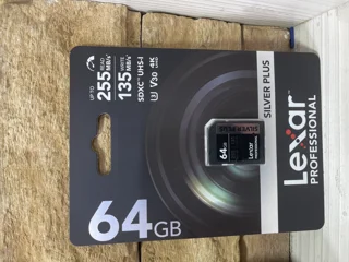حافظه Lexar SDXC 64GB V30 UHS-1 U3 با سرعت 255به 135مگابایت