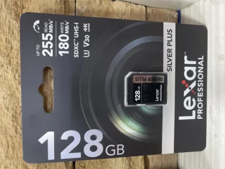حافظه Lexar SDXC128GB V30 UHS-1 U3 با سرعت205به180مگابایت