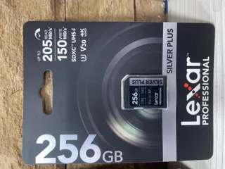 حافظه Lexar SDXC256GB V30 UHS-1 U3 با سرعت 205به150مگابایت