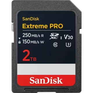 کارت حافظه 2 ترابایت سن دیسک SanDisk 2TB Extreme PRO UHS-I SDXC Memory Card 250MB/s