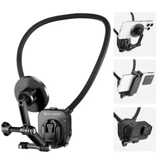 نگه دارنده گردنی موبایل و دوربین اکشن K&F Concept Magnetic Neck Phone