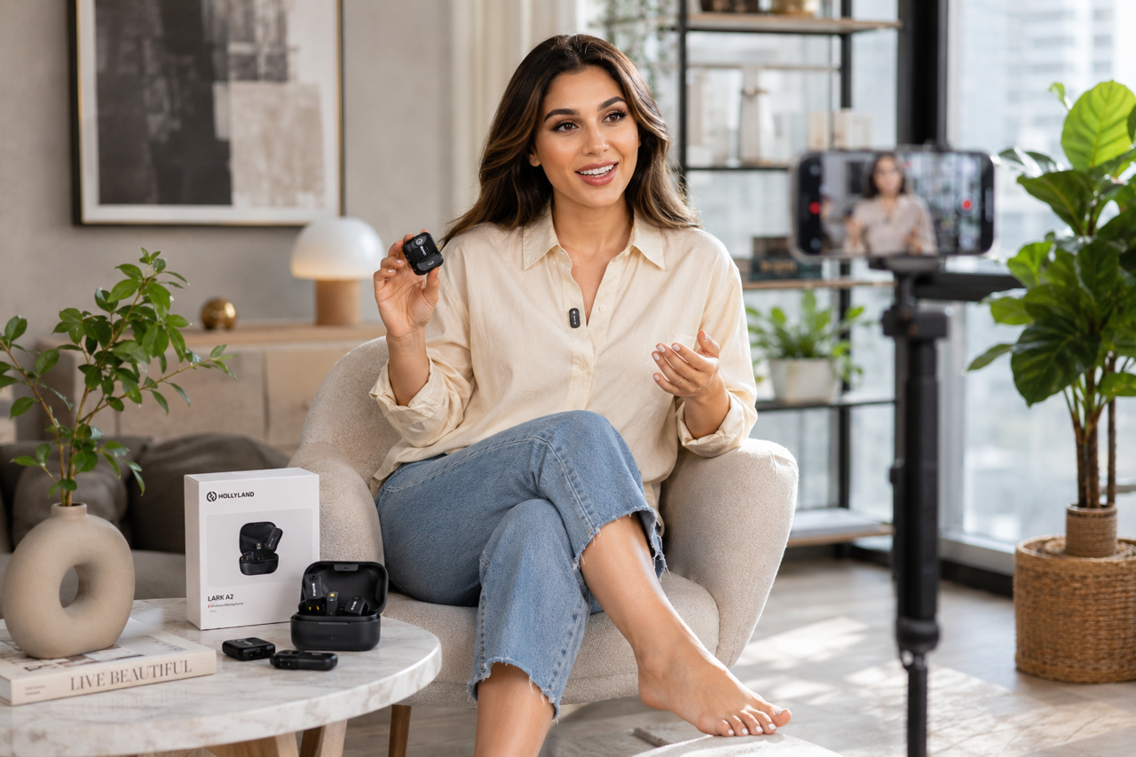 چرا میکروفون Hollyland LARK A2 Combo یکی از بهترین انتخاب‌ها برای تولید محتوا است؟